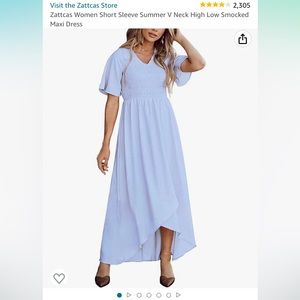 BABY BLUE MIDI DRESS- Extremely flattering and very comfortable. Only worn once!